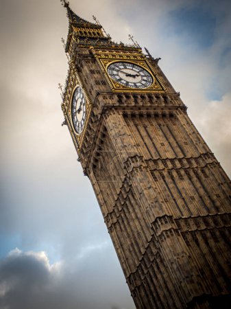 Photo for Portrait of Big Ben on a cloudy day - Royalty Free Image