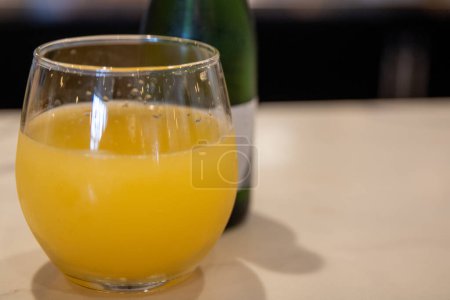 Short Glass Mimosa. with room for text