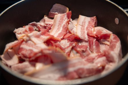 Frying Low Sodium Raw Bacon