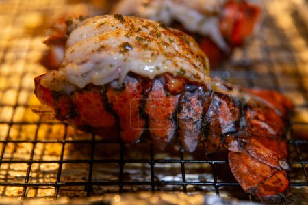 Broiled lobster tail in the oven