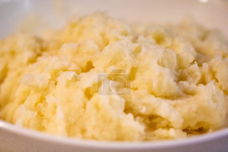 Photo for Side of Mashed Potatoes shot close up - Royalty Free Image