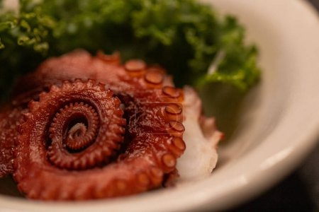 Foto de Octopus Sashimi Servido en un juego - Imagen libre de derechos
