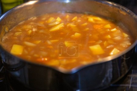 Japanese Curry being made on the stove top