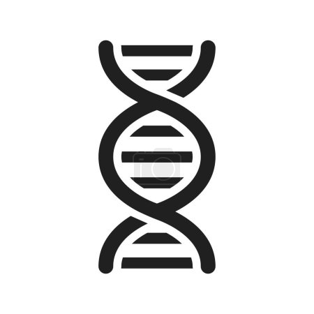 Téléchargez les illustrations : Illustration de conception vectorielle d'icône d'ADN - en licence libre de droit