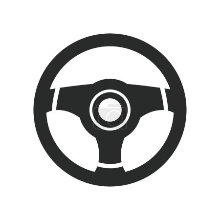 Illustration for Steering wheel icon vector design illustration automotive concept - Royalty Free Image