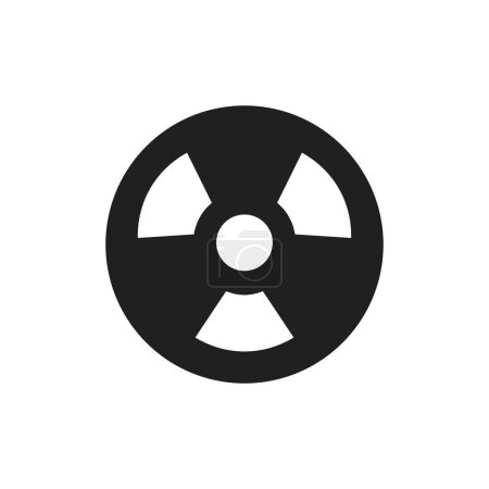 Téléchargez les illustrations : Illustration vectorielle icône radioactive - en licence libre de droit