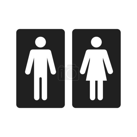 Toilette Zeichen Symbol Vektor Design Illustration
