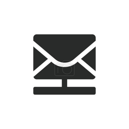 Ilustración de Dirección de correo icono vector diseño ilustración - Imagen libre de derechos