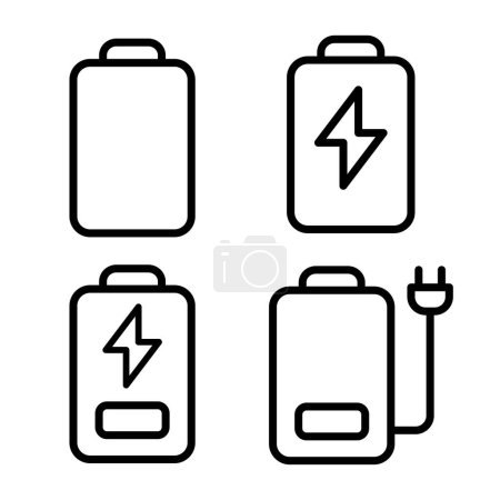 Icono de la batería Pack vector símbolo de energía
