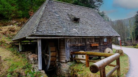 Wooden mill in the forest in the black forest