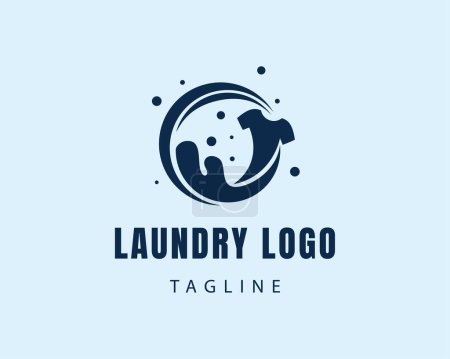 Wäscherei logo kreativ logo sauber waschen logo kleidung logo