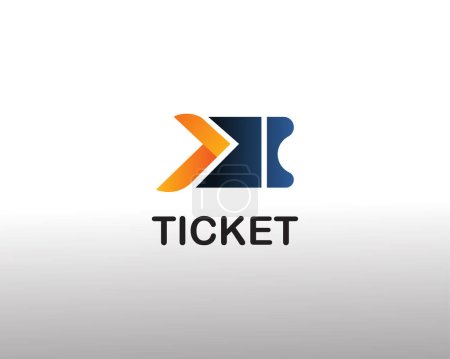 Ilustración de Ticket logo entrada rápida logo studio ticket - Imagen libre de derechos