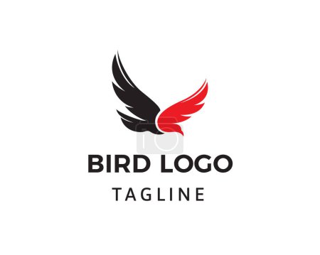 Ilustración de Logo del pájaro logo creativo logo del pájaro - Imagen libre de derechos