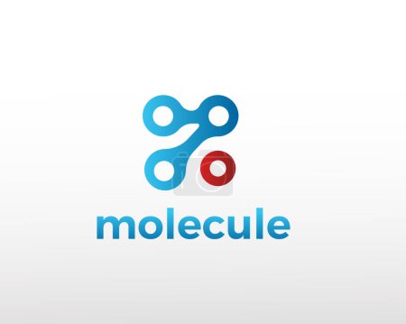 Illustration for Molecule logo creative symbol system logo connect logo - Royalty Free Image