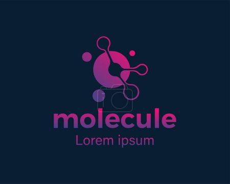 Téléchargez les illustrations : Logo molécule connecter logo logo créatif design logo - en licence libre de droit