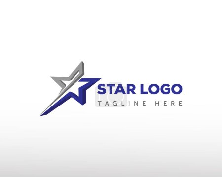 Illustration for Star logo creative star logo fast star logo symbol logo - Royalty Free Image