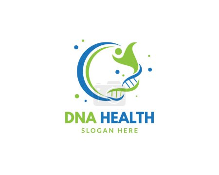 Illustration for Happy gen or DNA care illustration vector - Royalty Free Image