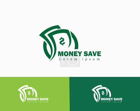 Ilustración de Dinero logo dinero ahorrar diseño plantilla símbolo - Imagen libre de derechos