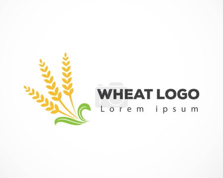 Illustration for Agriculture Wheat Logo Template vector icon design - Royalty Free Image