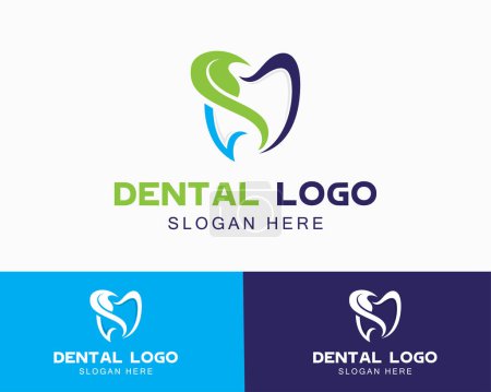 Téléchargez les illustrations : Modèle vectoriel de conception de logo de dent de santé, style linéaire. Logotype icône concept clinique dentaire. - en licence libre de droit