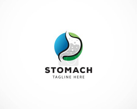 Illustration for Stomach Care Logo Template Design Vector, Emblem, Design Concept, Creative Symbol, Icon - Royalty Free Image