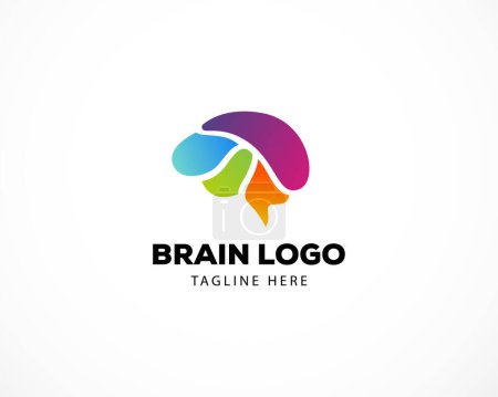 Illustration for Brain logo color brain creative design - Royalty Free Image