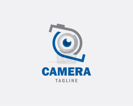 Illustration for Camera creative logo design template - Royalty Free Image