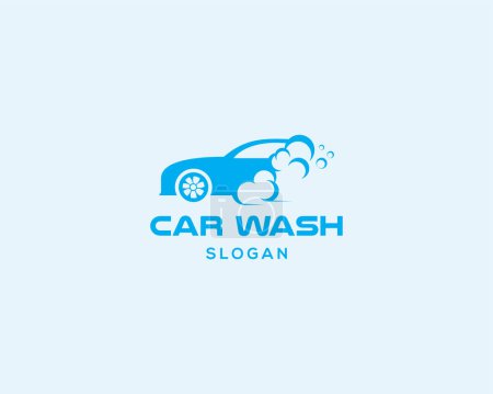Illustration for Car wash logo creative illustration - Royalty Free Image