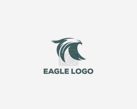 Téléchargez les illustrations : Aigle logo conception oiseau volant signe symbole art créatif - en licence libre de droit