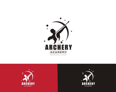 Illustration for Archer logo creative design template sign symbol - Royalty Free Image