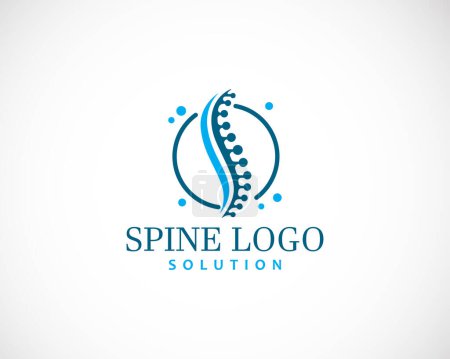 Illustration for Health spine logo creative concept solution sign symbol circle care doctor medical - Royalty Free Image