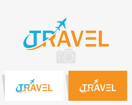 Illustration for Travel logo creative express transport business logo concept - Royalty Free Image