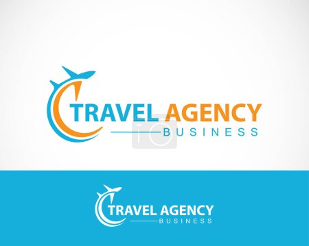 Illustration for Travel logo creative express transport business logo concept - Royalty Free Image