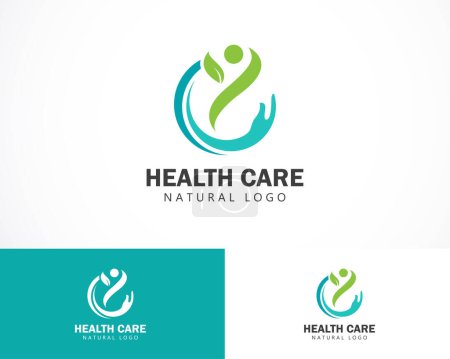 Illustration for Health care logo creative people nature clinic hospital emblem circle - Royalty Free Image