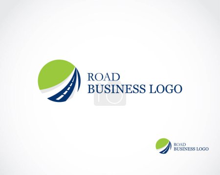 Illustration for Road business logo creative circle design concept sign symbol emblem - Royalty Free Image