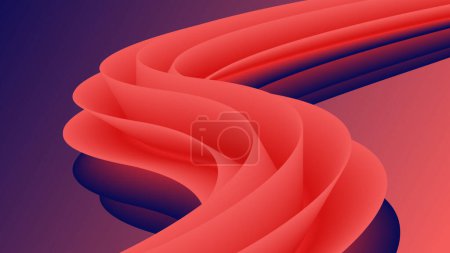 Illustration for 3d Abstract Fluid Background - Royalty Free Image