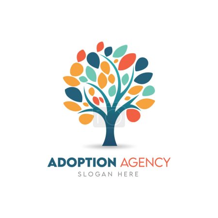 Concepto de diseño del logotipo de la Agencia de Adopción