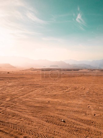 Foto de Desierto en el día brillante en la luz beatiful y el ajuste vibrante. Foto de alta calidad - Imagen libre de derechos