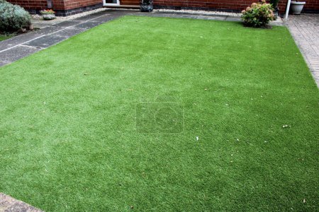 Photo for Large patch of artificial grass - Royalty Free Image