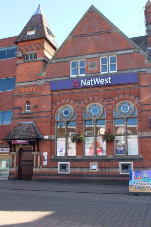 Photo for Loughborough, Leicestershire, UK, October 15th 2023, Natwest Bank located on Market Place - Royalty Free Image