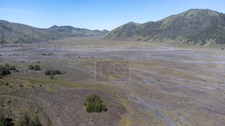 Photo for Appearance of a sea of sand on Mount Bromo during the dry season - Royalty Free Image