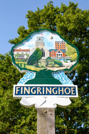 Foto de Firma de pueblo para Fingringhoe Village, Essex, Inglaterra - Imagen libre de derechos