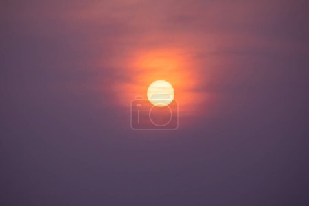 A beautiful sunset or sunrise sky with clouds natural background