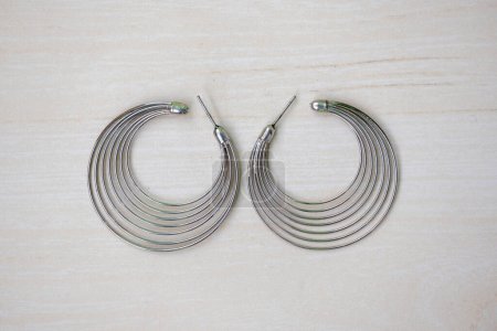 Stainless steel hoop earrings for women