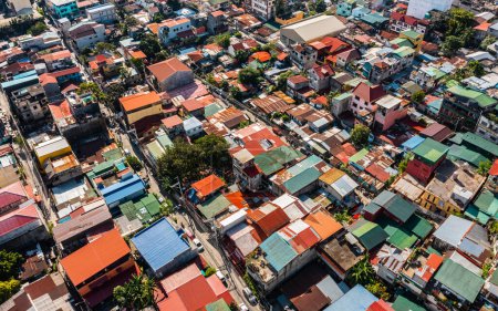 Foto de Aerial view of Barangay East Rembo in Makati city - Imagen libre de derechos