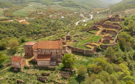 Ruinas de la ciudad medieval de Dmanisi en Georgia