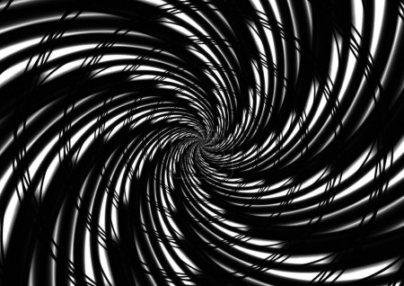 Photo for Abstrack background Spiral Black and White. - Royalty Free Image