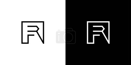 Illustration for Modern and sophisticated letter RF initials logo design - Royalty Free Image