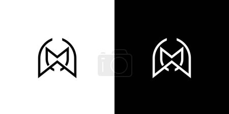  modernes und raffiniertes Buchstaben-MW-Logo-Design