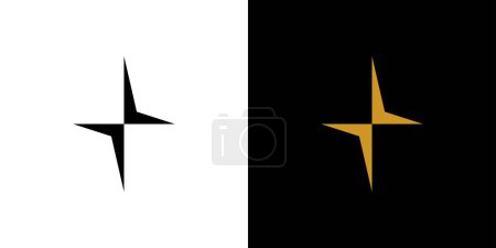 Ilustración de Modern and cool star icon logo design - Imagen libre de derechos